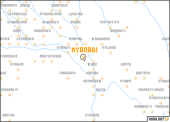 map of Myanadi