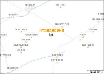 map of Myandrovka