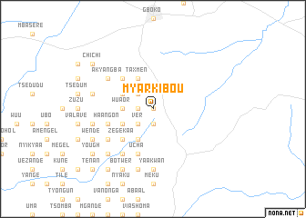 map of Myarkibou