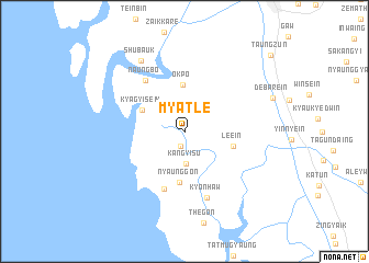 map of Myat-le