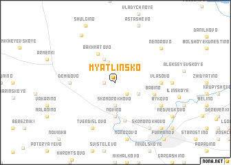 map of Myatlinsko