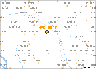 map of Myaukpet