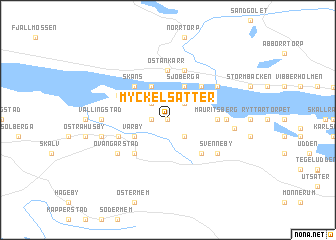 map of Myckelsätter