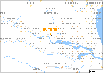 map of Mỹ Cương