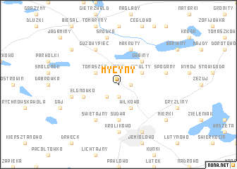 map of Mycyny