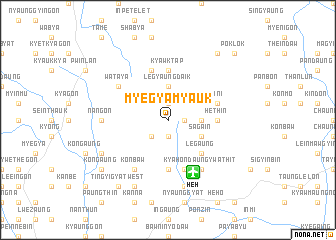 map of Myegya Myauk