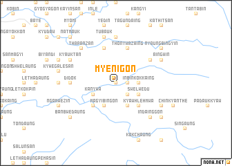 map of Myenigon