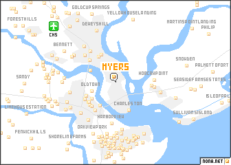 map of Myers