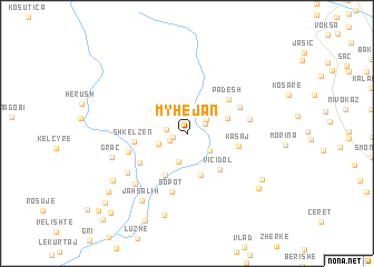 map of Myhejan