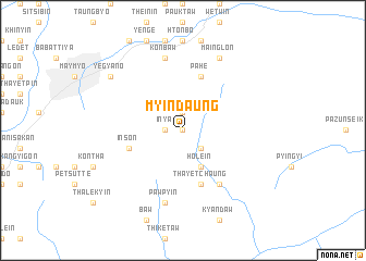 map of Myindaung