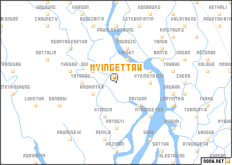 map of Myingettaw