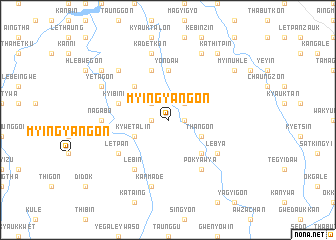 map of Myingyangon