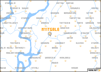 map of Myitgale