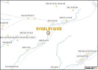 map of Mykolayivka