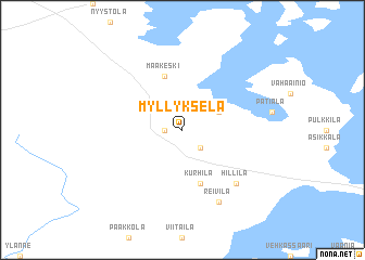map of Myllykselä