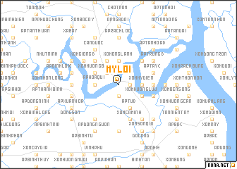 map of Mỹ Lợi