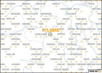 map of Mỹ Lương