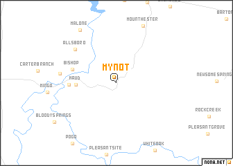 map of Mynot