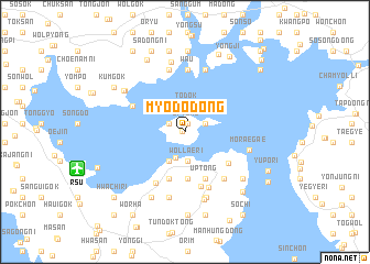 map of Myodo-dong