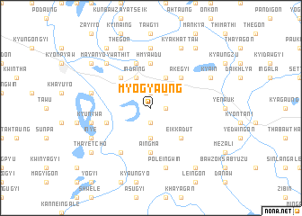 map of Myogyaung