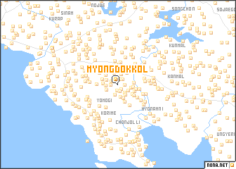 map of Myŏngdŏk-kol