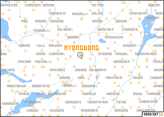 map of Myŏng-dong