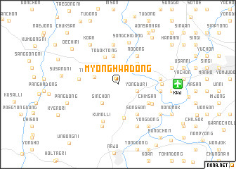 map of Myŏnghwa-dong