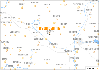 map of Myŏngjang