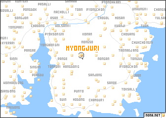 map of Myŏngju-ri