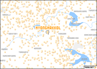 map of Myŏngmak-kol