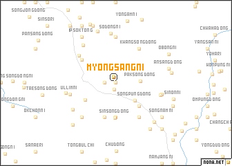 map of Myŏngsang-ni