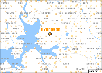 map of Myŏngsan