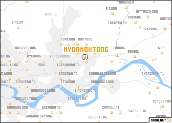 map of Myŏnmok-tong