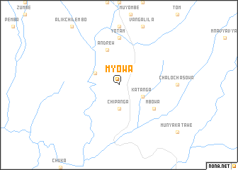 map of Myowa