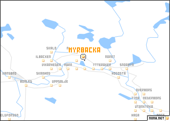 map of Myrbacka