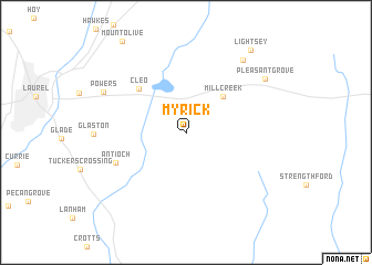map of Myrick