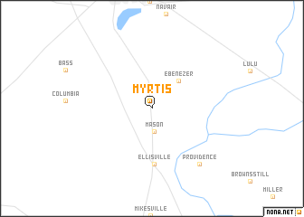 map of Myrtis