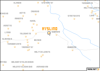 map of Myslino