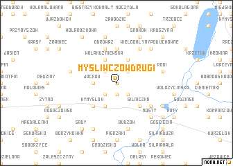 map of Myśliwczów Drugi