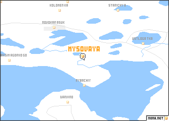 map of Mysovaya