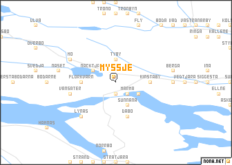 map of Myssje