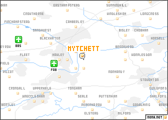 map of Mytchett