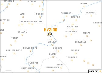 map of Myzino
