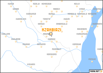 map of Mzambiazi