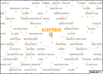 map of Mzefroun