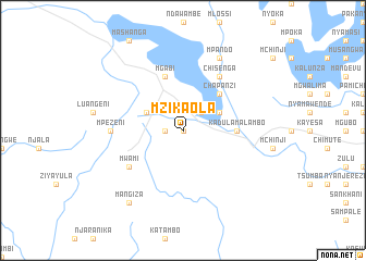 map of Mzikaola