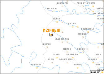 map of Mziphewi