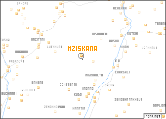 map of Mziskana
