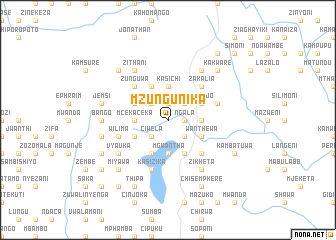 map of Mzungunika