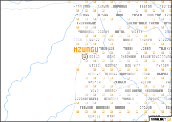 map of Mzungu